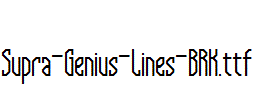 Supra-Genius-Lines-BRK.ttf