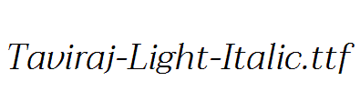 Taviraj-Light-Italic.ttf