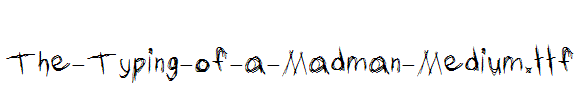 The-Typing-of-a-Madman-Medium.ttf