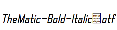 TheMatic-Bold-Italic.otf