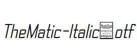 TheMatic-Italic.otf