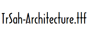 TrSah-Architecture.ttf