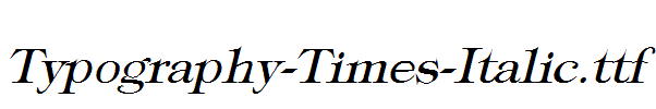 Typography-Times-Italic.ttf