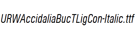 URWAccidaliaBucTLigCon-Italic.ttf
