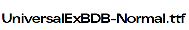 UniversalExBDB-Normal.ttf