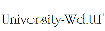 University-Wd.ttf