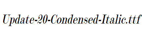 Update-20-Condensed-Italic.ttf