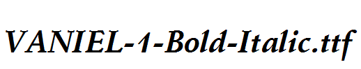VANIEL-1-Bold-Italic.ttf