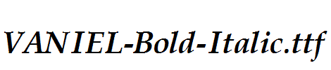 VANIEL-Bold-Italic.ttf