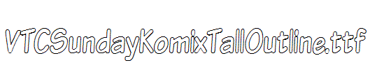 VTCSundayKomixTallOutline.ttf