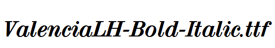 ValenciaLH-Bold-Italic.ttf