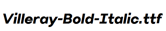 Villeray-Bold-Italic.ttf