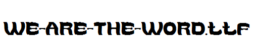 WE-ARE-THE-WORD.ttf