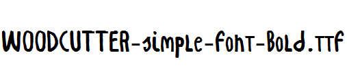 WOODCUTTER-simple-font-Bold.ttf