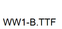 WW1-B.ttf