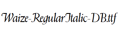 Waize-RegularItalic-DB.ttf