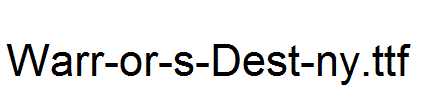 Warr-or-s-Dest-ny.ttf