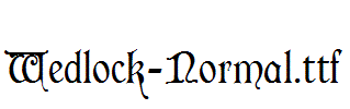 Wedlock-Normal.ttf