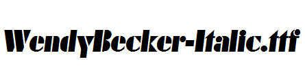 WendyBecker-Italic.ttf