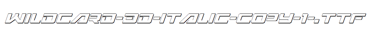 Wildcard-3D-Italic-copy-1-.ttf