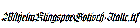 WilhelmKlingsporGotisch-Italic.ttf