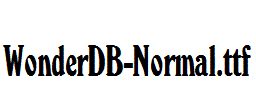 WonderDB-Normal.ttf