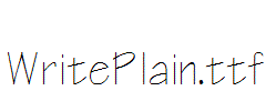 WritePlain.ttf