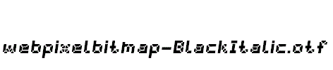 webpixelbitmap-BlackItalic.otf