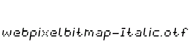 webpixelbitmap-Italic.otf