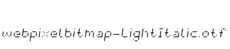 webpixelbitmap-LightItalic.otf