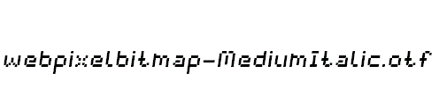 webpixelbitmap-MediumItalic.otf