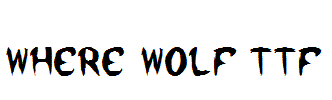 where-wolf.ttf
