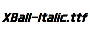 XBall-Italic.ttf
