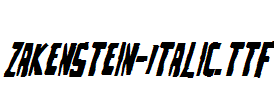 Zakenstein-Italic.ttf