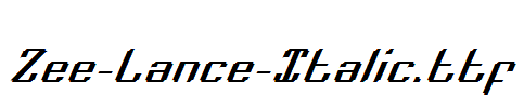Zee-Lance-Italic.ttf