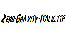 Zero-Gravity-Italic.ttf