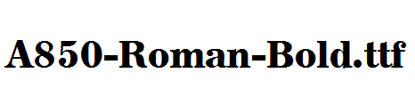 A850-Roman-Bold.ttf