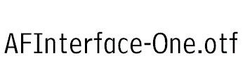 AFInterface-One.otf