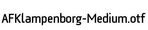 AFKlampenborg-Medium.otf