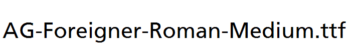 AG-Foreigner-Roman-Medium.ttf