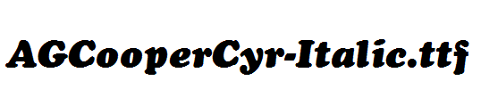 AGCooperCyr-Italic.ttf