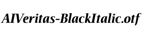 AIVeritas-BlackItalic.otf