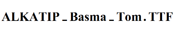 ALKATIP-Basma-Tom.TTF