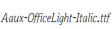 Aaux-OfficeLight-Italic.ttf