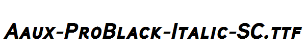 Aaux-ProBlack-Italic-SC.ttf