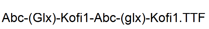 Abc-(Glx)-Kofi1-Abc-(glx)-Kofi1.TTF