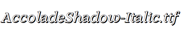 AccoladeShadow-Italic.ttf