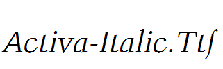 Activa-Italic.Ttf