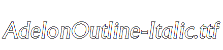 AdelonOutline-Italic.ttf