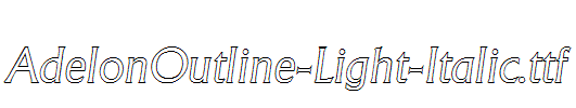AdelonOutline-Light-Italic.ttf
